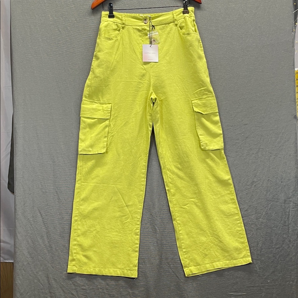 Vibrant Yellow Jumpsuit with Straight-Leg Design